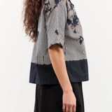 Suzusan Apparel Womens Blouses Cotton Gingham Check Half Sleeve Blouse