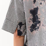 Suzusan Apparel Womens Blouses Cotton Gingham Check Half Sleeve Blouse