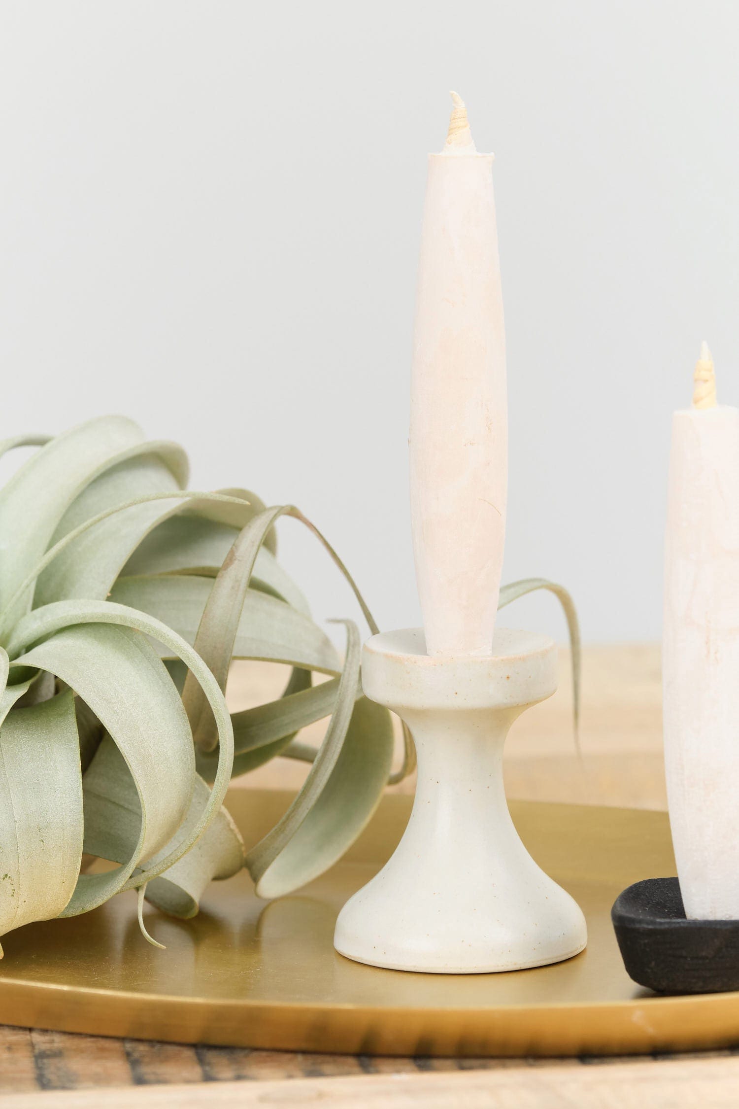 Takazawa Candle Home Candle Holders Fluid Stoneware Candle Holder
