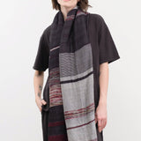 Tamaki Niime Accessories Scarves Small Roots Shawl in Blackberry Blackberry / One Size