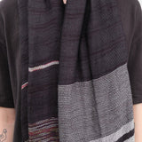 Tamaki Niime Accessories Scarves Small Roots Shawl in Blackberry Blackberry / One Size