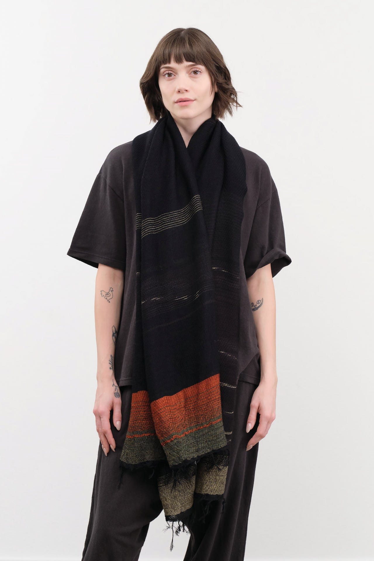Tamaki Niime Accessories Scarves Small Roots Shawl in Canyon Canyon / One Size
