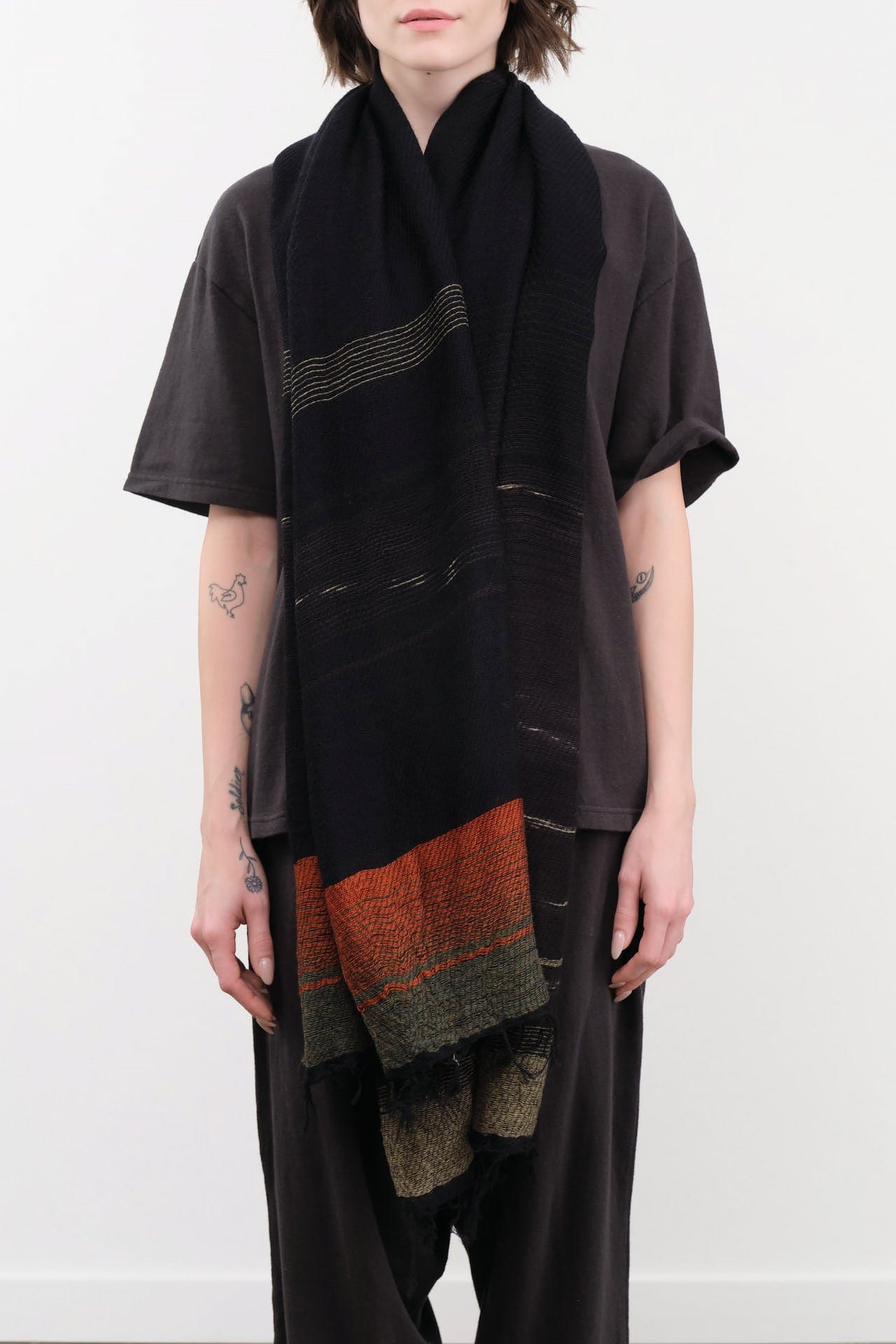 Tamaki Niime Accessories Scarves Small Roots Shawl in Canyon Canyon / One Size