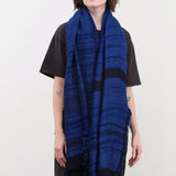 Tamaki Niime Accessories Scarves Big Roots Shawl in Cobalt Cobalt / One Size