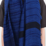 Tamaki Niime Accessories Scarves Big Roots Shawl in Cobalt Cobalt / One Size