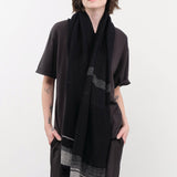 Tamaki Niime Accessories Scarves Small Roots Shawl in Eclipse Eclipse / One Size