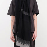 Tamaki Niime Accessories Scarves Small Roots Shawl in Eclipse Eclipse / One Size