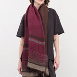 Tamaki Niime Accessories Scarves Big Roots Shawl in Grape Leaf Grape Leaf / One Size