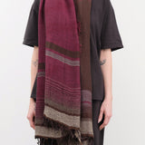 Tamaki Niime Accessories Scarves Big Roots Shawl in Grape Leaf Grape Leaf / One Size