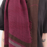 Tamaki Niime Accessories Scarves Big Roots Shawl in Grape Leaf Grape Leaf / One Size