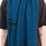 Tamaki Niime Accessories Scarves Small Roots Shawl in Marine Marine / One Size