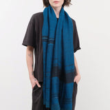 Tamaki Niime Accessories Scarves Small Roots Shawl in Marine Marine / One Size