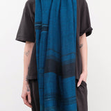 Tamaki Niime Accessories Scarves Small Roots Shawl in Marine Marine / One Size