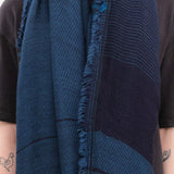 Tamaki Niime Accessories Scarves Big Roots Shawl in Mazarine Mazarine / One Size