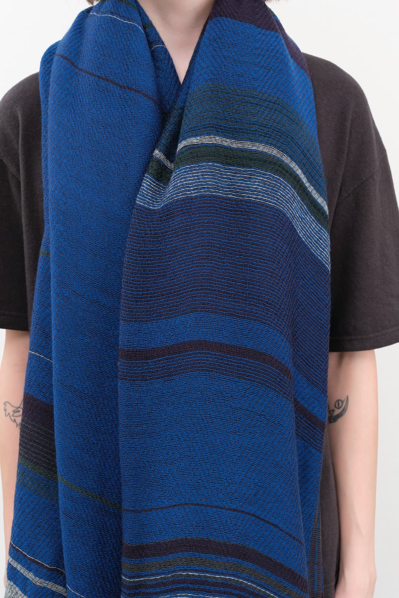 Tamaki Niime Accessories Scarves Big Roots Shawl in Moher Moher / One Size