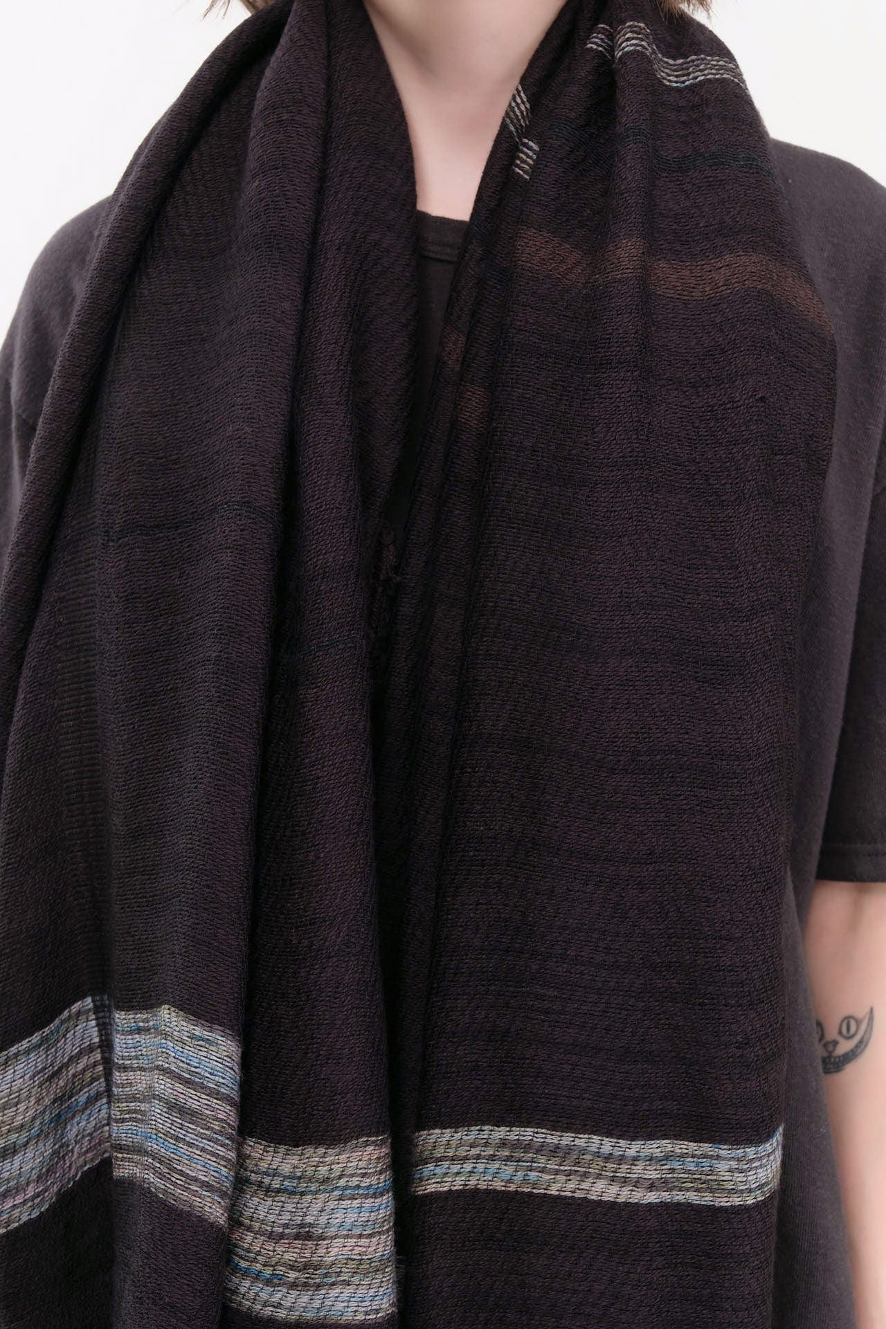 Tamaki Niime Accessories Scarves Big Roots Shawl in Orbit Orbit / One Size