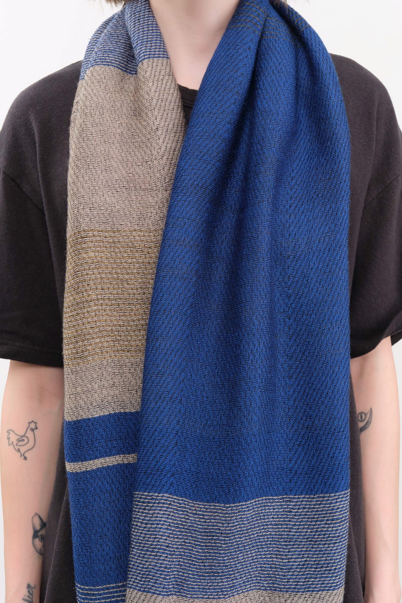 Tamaki Niime Accessories Scarves Small Roots Shawl in Riverbed Riverbed / One Size