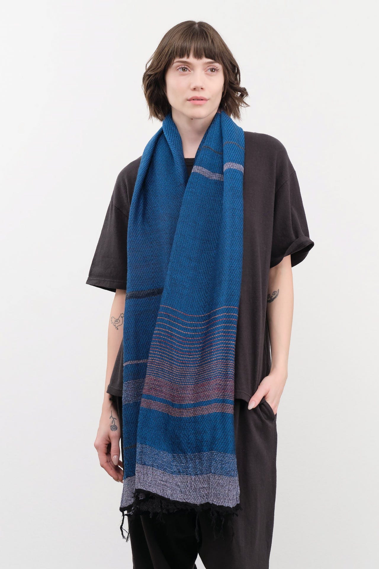 Tamaki Niime Accessories Scarves Small Roots Shawl in Sedona Sedona / One Size
