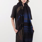 Tamaki Niime Accessories Scarves Big Roots Shawl in Slate Slate / One Size