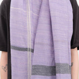 Tamaki Niime Accessories Scarves Big Roots Shawl in Wisteria Wisteria / One Size