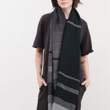 Tamaki Niime Accessories Scarves Small Roots Shawl in Evergreen Evergreen / One Size