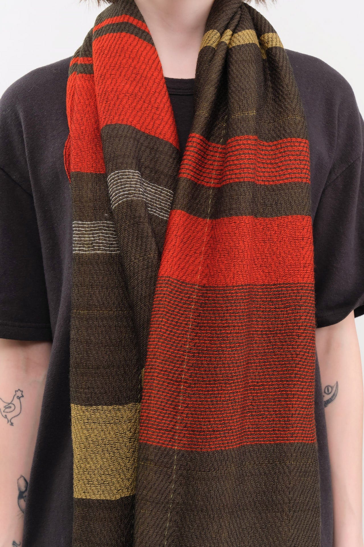 Tamaki Niime Accessories Scarves Small Roots Shawl in Field Field / One Size