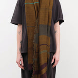 Tamaki Niime Accessories Scarves Small Roots Shawl in Kelp Kelp / One Size