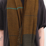 Tamaki Niime Accessories Scarves Small Roots Shawl in Kelp Kelp / One Size