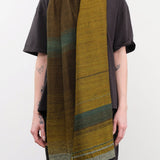 Tamaki Niime Accessories Scarves Small Roots Shawl in Moss Moss / One Size