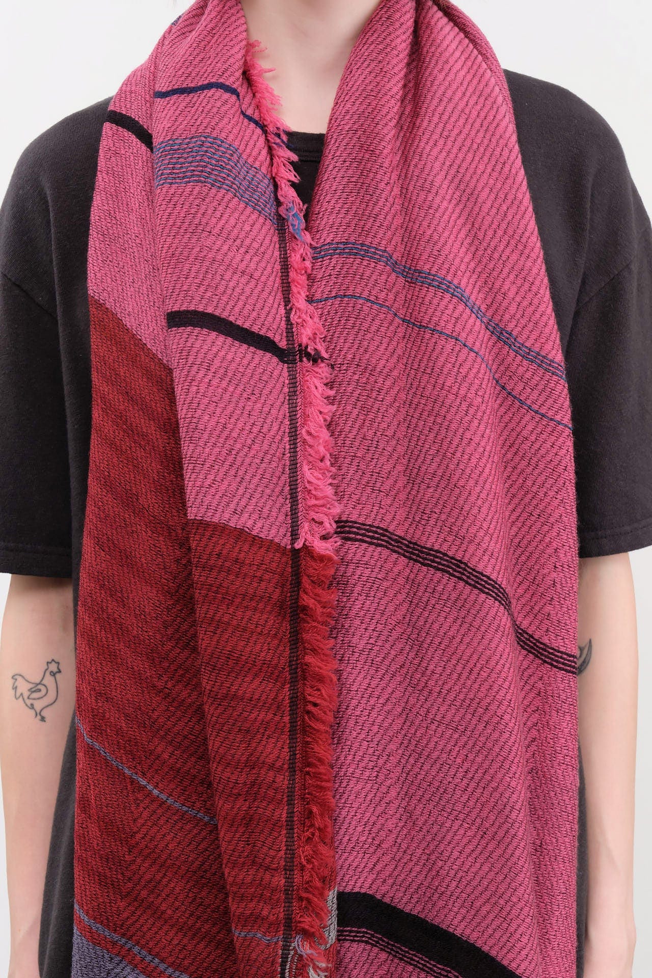 Tamaki Niime Accessories Scarves Small Roots Shawl in Rise Rise / One Size
