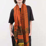 Tamaki Niime Accessories Scarves Small Roots Shawl in Umber Umber / One Size