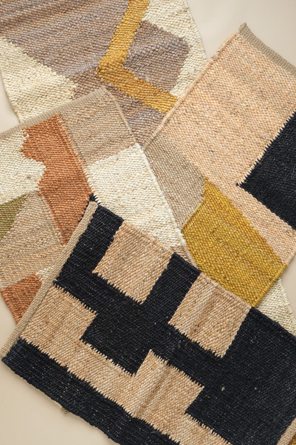 Black No. 5 Hemp Rug by Tantuvi