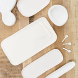 Tina Frey Designs Home Bath Accessories Arc Long Vanity Tray White / 14.75" L X 5" W X 0.75" H