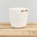 Tina Frey Designs Home Bar Accessories Cuadrado Champagne Bucket White / 9.25" H X 9" Dia