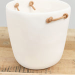 Tina Frey Designs Home Bar Accessories Cuadrado Champagne Bucket White / 9.25" H X 9" Dia
