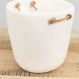 Tina Frey Designs Home Bar Accessories Cuadrado Champagne Bucket White / 9.25" H X 9" Dia