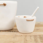 Tina Frey Designs Home Bar Accessories Cuadrado Ice Bucket White / 6" L X 6" W X 5" H