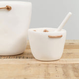 Tina Frey Designs Home Bar Accessories Cuadrado Ice Bucket White / 6" L X 6" W X 5" H