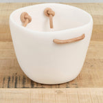 Tina Frey Designs Home Bar Accessories Cuadrado Ice Bucket White / 6" L X 6" W X 5" H