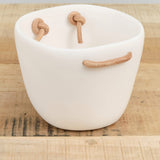 Tina Frey Designs Home Bar Accessories Cuadrado Ice Bucket White / 6" L X 6" W X 5" H
