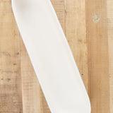 Tina Frey Designs Home Kitchen Serving Cuadrado Short Centerpiece Bowl White / 21.5" L X 6" W X 3.5" H