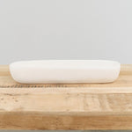 Tina Frey Designs Home Kitchen Serving Cuadrado Short Centerpiece Bowl White / 21.5" L X 6" W X 3.5" H