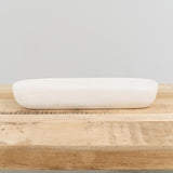Tina Frey Designs Home Kitchen Serving Cuadrado Short Centerpiece Bowl White / 21.5" L X 6" W X 3.5" H