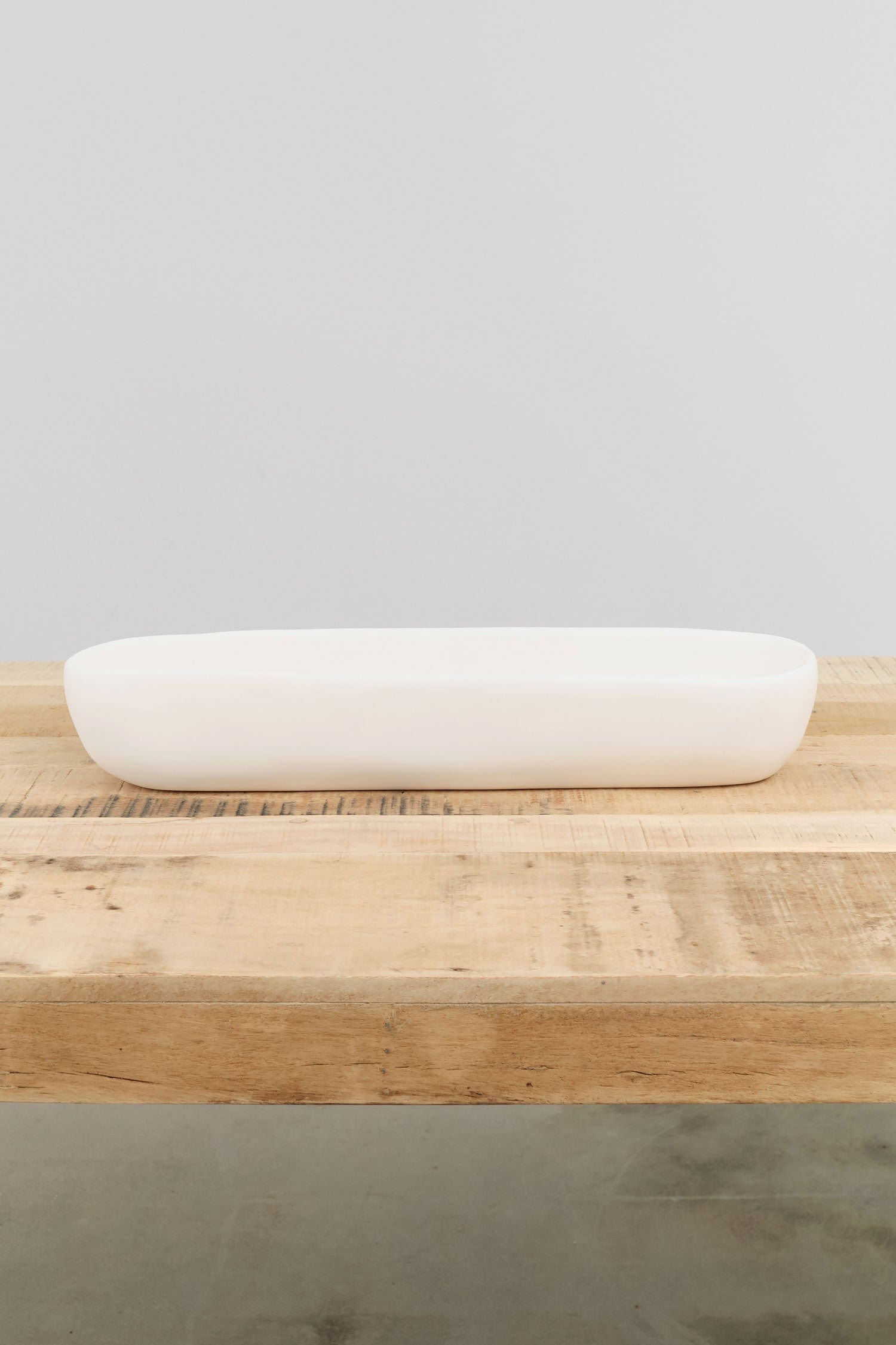 Tina Frey Designs Home Kitchen Serving Cuadrado Short Centerpiece Bowl White / 21.5" L X 6" W X 3.5" H