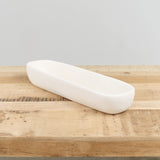 Tina Frey Designs Home Kitchen Serving Cuadrado Short Centerpiece Bowl White / 21.5" L X 6" W X 3.5" H