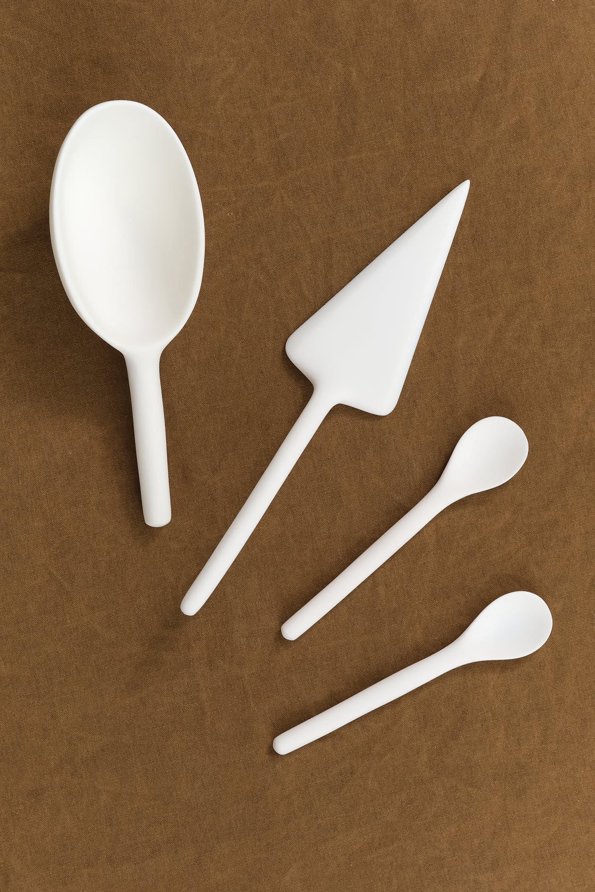 Tina Frey Designs Home Kitchen Serving Dessert Spoon White / 6.5" L X 1.25" H
