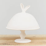 Tina Frey Designs Home Kitchen Serving Lapin Large Domed Cake Stand White / 11.5" D X 13" H