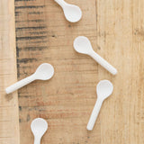 Tina Frey Designs Home Kitchen Serving Sculpt Caviar Spoon White / 3" L X 0.75" H