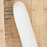 Tina Frey Designs Home Kitchen Serving Sculpt Olive Dish White / 12" L X 2.5" W X 1" H