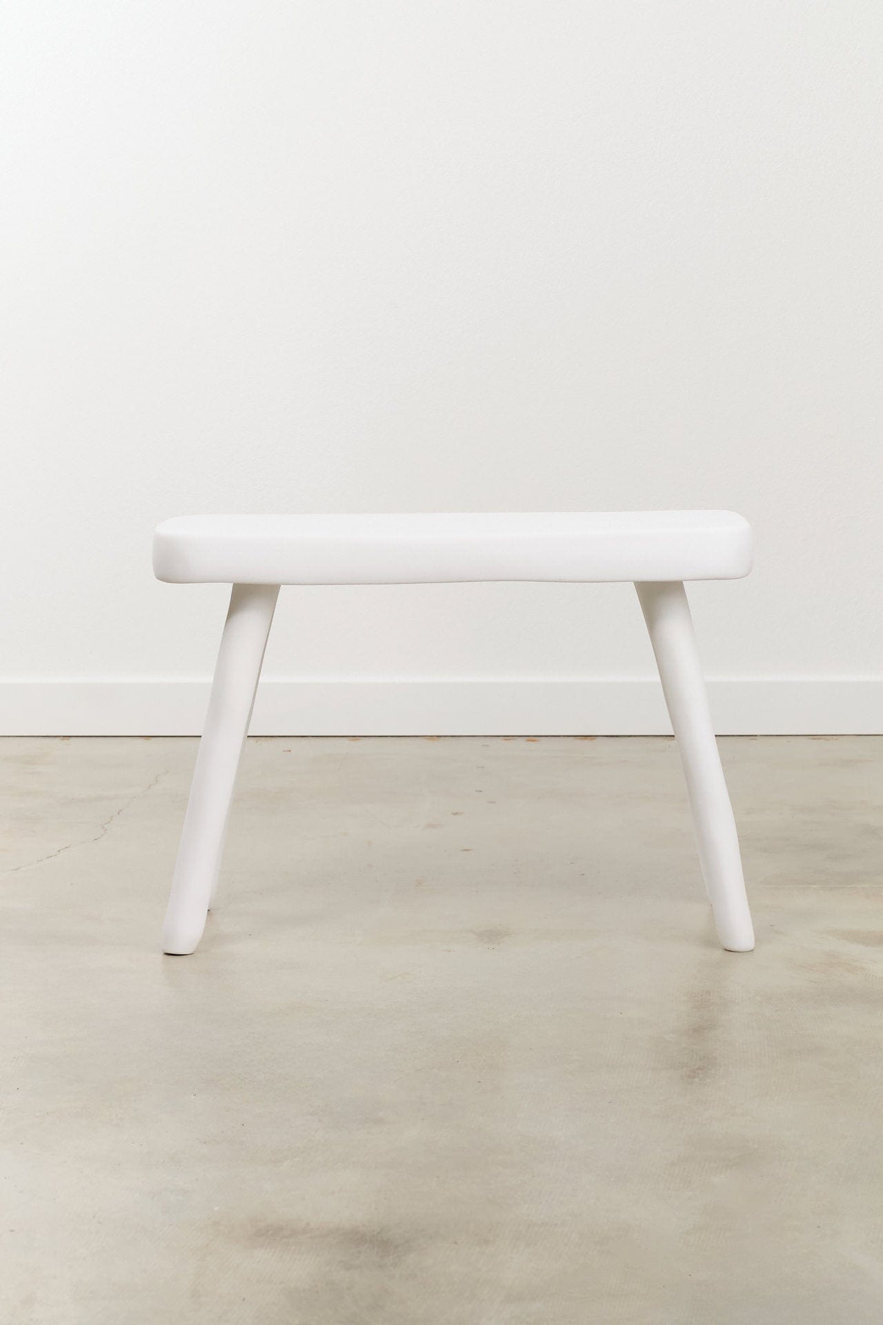 Tina Frey Designs Home Objects Sculpt Petite Bench White / 27" L X 12" W X 18" H